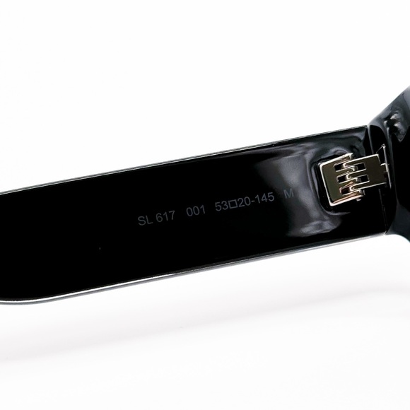 NEW SAINT LAURENT SL617 001 SQUARE BLACK SL 617 001 UNISEX SUNGLASSES - Picture 8 of 10